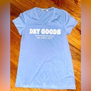 NWOT Dry Goods Logo V- Neck T- Shirt